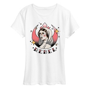 Women's - Star Wars - Leia Tattoo Short Sleeve Graphic T-Shirt - 1 of 4