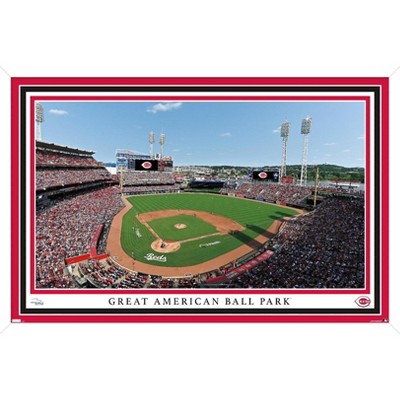  Cincinnati Reds Great American Ballpark - Framed Aerial  Lithograph of Dramatic Aerial Photo - Treasured Collector Item and Great  Gift!: Prints: Posters & Prints