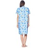 Casual Nights Women's Snap front House Dress Short Sleeve Woven Duster Housecoat Lounger Robe - 3 of 4