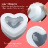 JDICTION 3D Heart Candle Mold 2 Pcs Silicone Molds for DIY Candle, Resin, Fondant Cake, Chocolate, Soap, Candy Crafts - 2 of 4