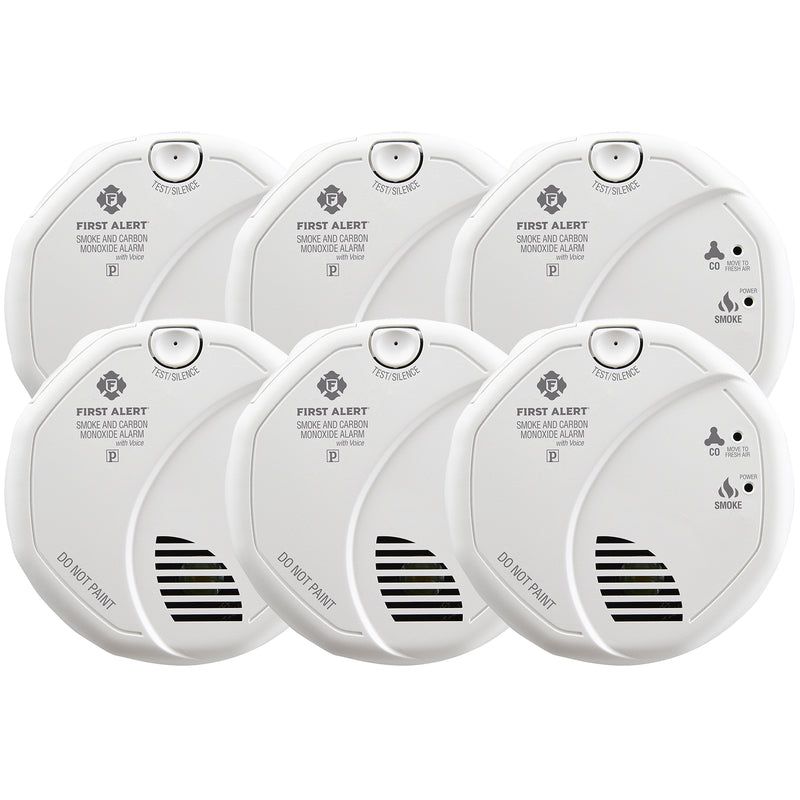 First Alert Hard-Wired w/Battery Back-up Photoelectric Smoke and Carbon Monoxide Detector, 2 of 3