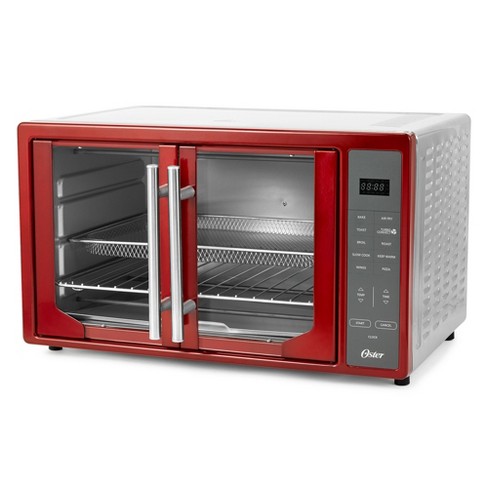 Oster Toaster Oven, 7-in-1 Countertop Toaster Oven, 10.5 x 13 Fits 2  Large Pizzas, Stainless Steel