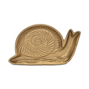 Cheung's Verdor Golden Snail Cast Iron Catchall Tray - 1 of 4