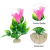 Unique Bargains Fish Tank Aquarium Decorations Plants Mini Aquarium Decorations PE Ceramics Plants 5.91" - 3 of 4