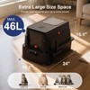 JOEJOY Cat Litter Box with Drawer, 46L Enclosed Potty with Carbon Filter, Triple Filtration System, Leak-Proof Design for Indoor Cats - 4 of 4