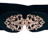 INSPIRE CHIC Women Stretchy Elastic Retro Metal Buckle Waist Belt for Dress 2Pcs - 3 of 4