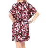 HAPPY BAY Women's Summer Beachwear Swim Suit Wraps Bathing Suit Cover-up Mini Wrap Dresses X-Large-XX-Large Black Tie Dye Design - 3 of 4
