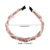 Unique Bargains Women's Rhinestone Pearl Wrap Fabric Faux Pearl Headband - 4 of 4