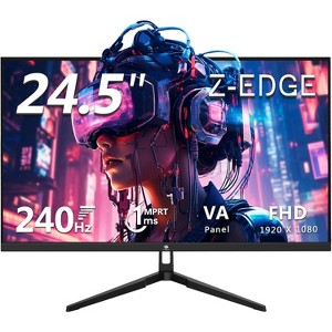 Z-EDGE UG25F 24.5" 240Hz Gaming Monitor, Full HD(1920x1080) FreeSync technology, 350cd/m², 5000:1 Contrast Ratio - 1 of 4