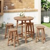 WestinTrends Malibu All Weather Hdpe Outdoor Patio Counter Height Dining Set (5-Piece) - 2 of 4