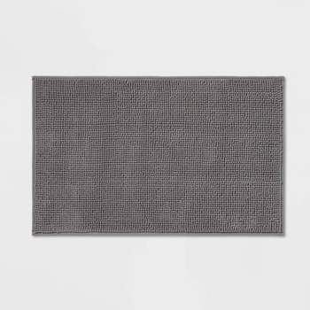 Memory Foam Bathroom Mat 2 Pc Small Set (Gray) - tenzmart