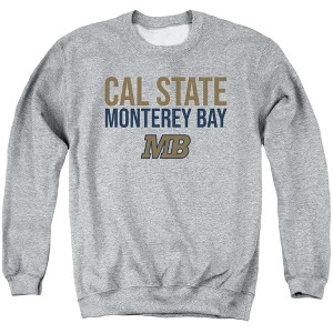 California State University Monterey Bay Official Stacked Adult Crewneck Sweatshirt - 1 of 4