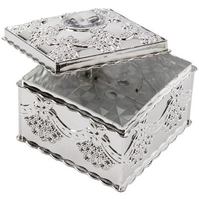 The Lakeside Collection Elegant Small Jewelry Box with Rhinestone