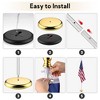 Yescom 2 Pack  8FT Sectional Indoor Flag Pole Kit Aluminum Silver Pole Ball Topper with 3x5Ft  US Flag & Base Stand - 4 of 4
