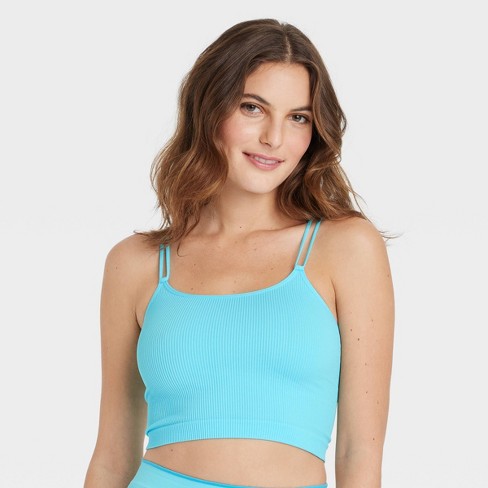 Women's Seamless Brami - Colsie™ Aqua Blue L