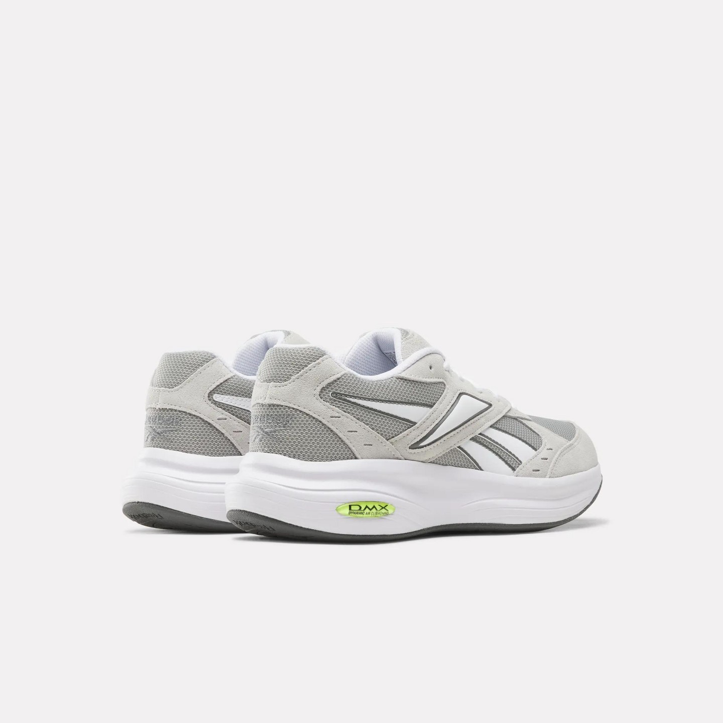 Мужские кроссовки Reebok DMX Comfort+ Walk Ultra Shoes Size 10 AHA - New Grey 2/White, цвет: Серый — фото 3