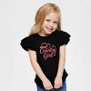 Country Girl Hat Puff Print  - Flutter Sleeve Graphic T-Shirt - 3 of 4