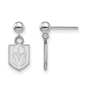 Black Bow Jewelry Sterling Silver Vegas Golden Knights NHL Dangle Earrings - 1 of 3