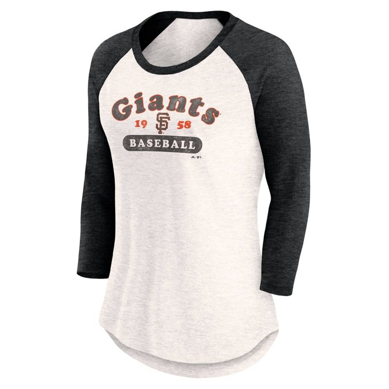 MLB San Francisco Giants Women&#39;s 3 Qtr Fashion T-Shirt, 2 of 4
