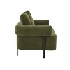 PAGED 3 Seater Upholstered Sofa Oversized Comfy Couch with 3 Plush Pillows, Rolled Armrests for Living Room, Home Office - 4 of 4