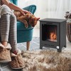 NicBex 19.75 Inch Electric Fireplace Freestanding Heater Fireplace with Overheating Protection,3H Timer,Black - 2 of 4
