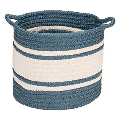Colonial Mills Outland Basket, 14"x14"x12", Blue