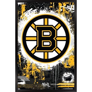 Trends International NHL Boston Bruins - Maximalist Logo 23 Framed Wall Poster Prints - 1 of 4