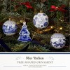 Spode Blue Italian Christmas Tree Ornament - Multi-Purpose Use as Napkin Ring, Hanging Ornament, Home Décor - 2 of 4