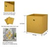 4 Pack Collapsible Fabric Cube Storage Bins (10.5" x 10.5") - 3 of 4