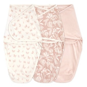 aden + anais Easy Swaddle Wrap Minky - 0-3 Months - 3pk - 1 of 4