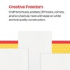 School Smart Folding Bristol Board, 12 x 18 Inches, White, Pack of 100 - 4 of 4