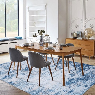WhizMax Area Rug Abstract Rug Distressed Mat Throw Floor Carpet for Bedroom Living Room