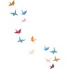 Men's Design By Humans Flying Paper Cranes Birds By Magnussons T-Shirt - 2 of 4