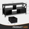 TV Stand for 50 inch TV, Entertainment Center with Fabric Drawers, Entertainment Stand with Open Shelves,for Bedroom, Living Room - 3 of 4