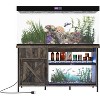 75 Gallon Aquarium Stand, Fish Tank Stand with Power Outlets & Light - Heavy Duty ReptileTank Stand With Storage Cabinet, Drawer & Shelf - 3 of 4