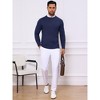INSPIRE CHIC Men's Slim Fit Crew Neck Long Sleeve Soft Twist Textured Cable Knit Pullover Sweater - 2 of 4
