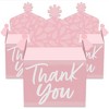 Big Dot of Happiness Pink Elegantly Simple - Treat Box Party Favors - Guest Party Favors Goodie Gable Boxes - Set of 12 - 2 of 4
