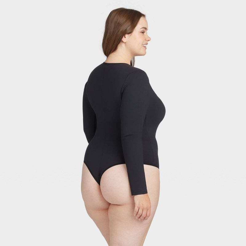 ASSETS by SPANX Women's Long Sleeve Thong Bodysuit, 5 of 7