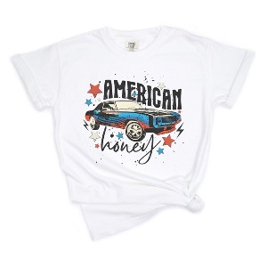Simply Sage Market Women's American Honey Car Short Sleeve Garment Dyed Tee - 1 of 2