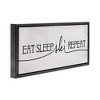 Stupell Industries Eat Sleep Ski Repeat Phrase, 25" x 11" - 3 of 4