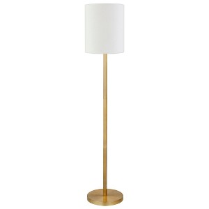 Hampton & Thyme Round Base Floor Lamp with Fabric Shade - 1 of 4