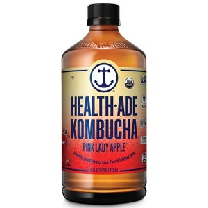 Health-Ade Organic Vegan Pink Lady Apple Kombucha - 16 fl oz - 1 of 4