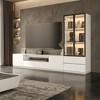 ATJafurn White Media Console for TVs up to 75'' - 2 of 4