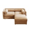 75.5" Chenille Modular L-Shaped Sectional Sofa with Cylindrical Cushios and Storage Seat for Small Living Room - 4 of 4