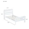 RISOKEYS Twin Bed Frame - Solid Wood Platform Bed with Headboard & Footboard,No Box Spring Needed | Easy Assembly for Apartments,Small Spaces - 3 of 4