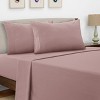 6 Piece Bed Sheet Set Ultra Soft Brushed Microfiber Solid Sheets with Pillow Cases - Lux Decor Collection - 2 of 4