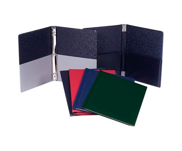 Marlo Plastics Choral Folder 9-1/4 x 12 with 7 Elastic Stays and 2 Expanded Horizontal Pockets Black