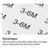 Unique Bargains Self-Adhesive Kids Clothing Size Sticker Labels 2 Sheets - 3 of 3