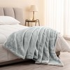 Plush Throw Blanket with Faux Shearling Reverse - Great Bay Home - 3 of 4