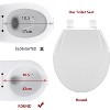 Slow-Close Toilet Seat, Quiet Polypropylene (PP) Toilet Lid with Secure Hinges, Easy to Install & Clean - 3 of 4